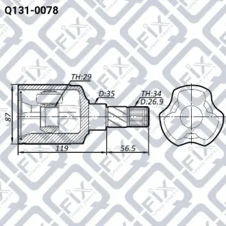 ШРУС внутренний Q-fix Q131-0078