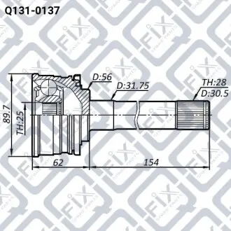 ШРУС наружный Q-fix Q131-0137