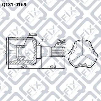 Шрус внутрішній Q-fix Q131-0169
