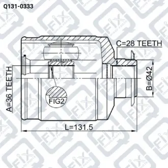 Шрус внутрішній Q-fix Q131-0333