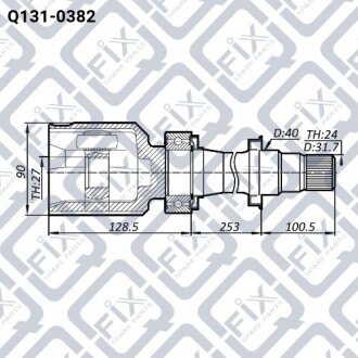 ШРУС внутрішній (правий) Q-fix Q131-0382