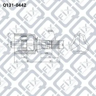 ШРУС внутренний Q-fix Q131-0442