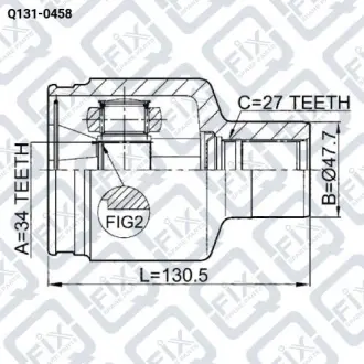 Шрус внутрішній Q-fix Q131-0458