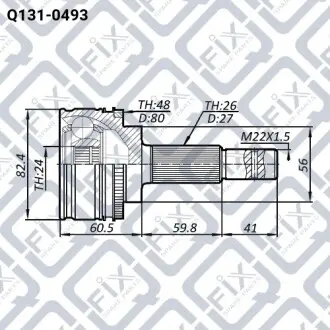 ШРУС наружный Q-fix Q131-0493