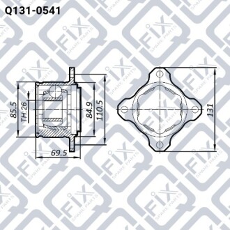 Шрус внутрішній правий Q-fix Q131-0541