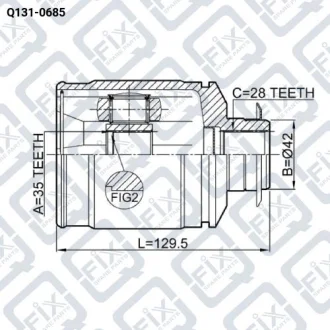Шрус внутрішній Q-fix Q131-0685