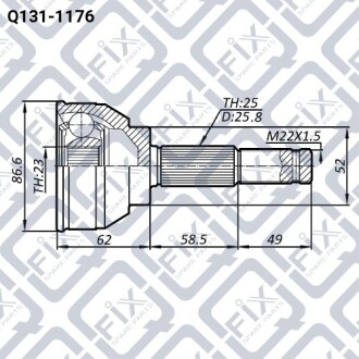 ШРУС наружный Q-fix Q131-1176