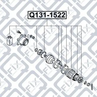 Привод задний Q-fix Q131-1522