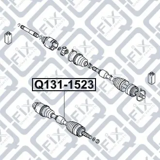 ПОЛУОСЬ ПЕРЕДН L (в сборе) Q-fix Q131-1523