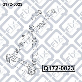 Радиатор интеркулера Q-fix Q172-0023