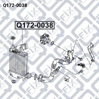Радіатор інтеркулера Q-fix Q172-0038 (фото 1)