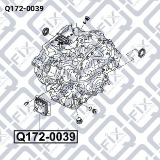 Радіатор охолодження АКПП (маслоохолоджувач) Q-fix Q172-0039
