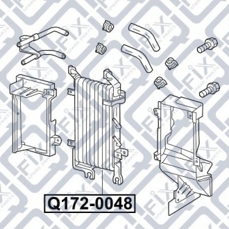 Радиатор охлаждения АКПП Q-fix Q172-0048 (фото 1)