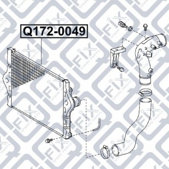 Радиатор интеркулера Q-fix Q172-0049