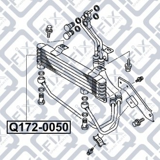 Радиатор охлаждения АКПП Q-fix Q172-0050