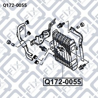 Радіатор охолодження АКПП Q-fix Q172-0055