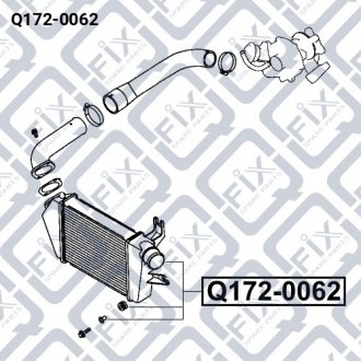 Радіатор інтеркулера Q-fix Q172-0062 (фото 1)