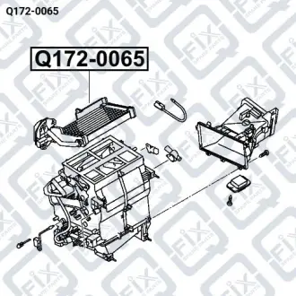 РАДИАТОР ПЕЧКИ Q-fix Q172-0065
