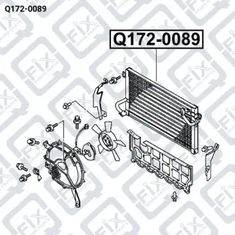 РАДИАТОР КОНДИЦИОНЕРА Q-fix Q172-0089