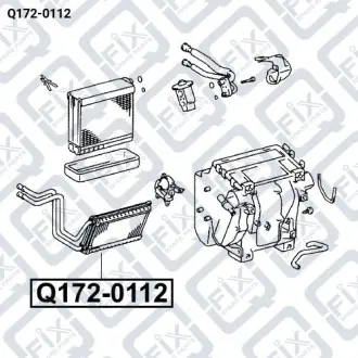 РАДИАТОР ПЕЧКИ Q-fix Q172-0112