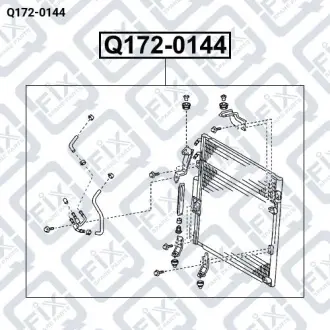 РАДИАТОР КОНДИЦИОНЕРА Q-fix Q172-0144