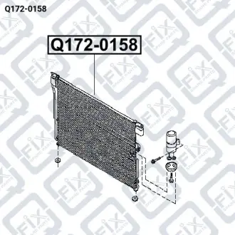 РАДИАТОР КОНДИЦИОНЕРА Q-fix Q172-0158