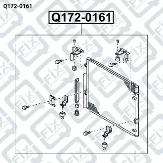 РАДИАТОР КОНДИЦИОНЕРА Q-fix Q172-0161
