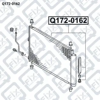 РАДИАТОР КОНДИЦИОНЕРА Q-fix Q172-0162