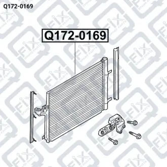 РАДИАТОР КОНДИЦИОНЕРА Q-fix Q172-0169