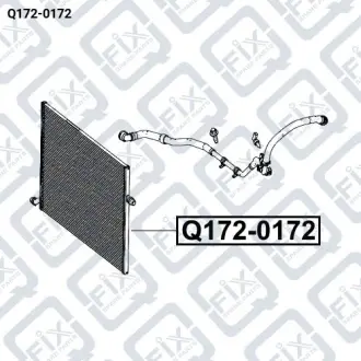 РАДИАТОР КОНДИЦИОНЕРА Q-fix Q172-0172