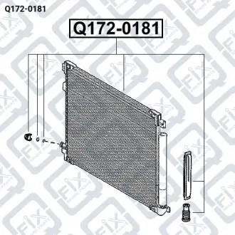 РАДИАТОР КОНДИЦИОНЕРА Q-fix Q172-0181