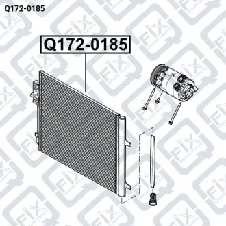 РАДИАТОР КОНДИЦИОНЕРА Q-fix Q172-0185