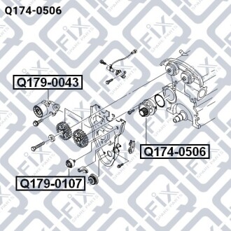 Насос водяний Q-fix Q174-0506