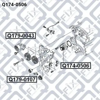 Насос водяной Q-fix Q174-0506