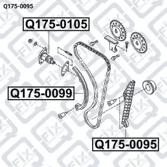 Заспокійник ланцюга ГРМ Q-fix Q175-0095