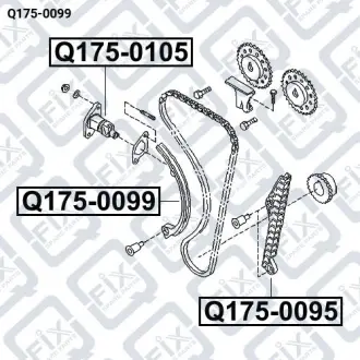 Заспокійник ланцюга ГРМ Q-fix Q175-0099