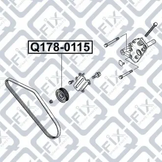 Ролик натяжний Q-fix Q178-0115