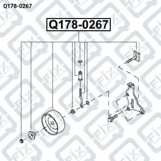 РОЛИК НАТЯЖКИЙ КОМПЛЕКТ Q-fix Q178-0267