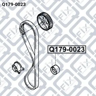Ролик обвідний ременя ГРМ Q-fix Q179-0023
