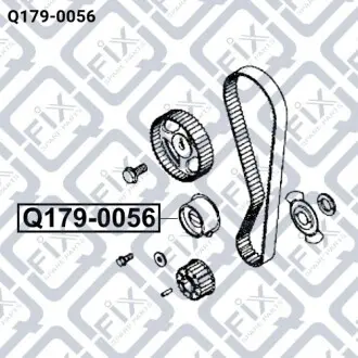 Ролик ГРМ Q-fix Q179-0056
