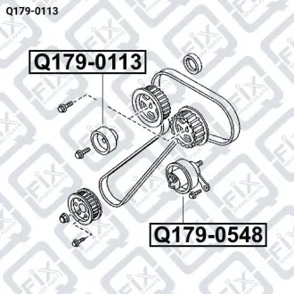 Ролик обводной ремня ГРМ Q-fix Q179-0113
