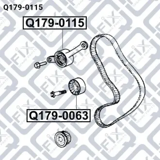 Ролик ГРМ Q-fix Q179-0115