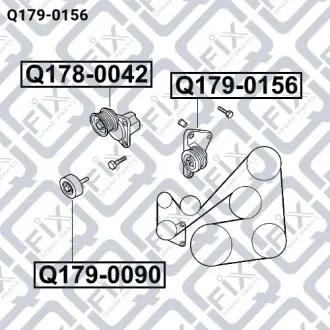 Ролик обвідний (комплект) Q-fix Q179-0156