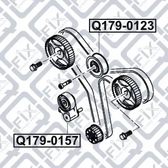 Ролик ГРМ Q-fix Q179-0157
