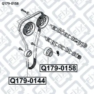 Ролик ГРМ Q-fix Q179-0158