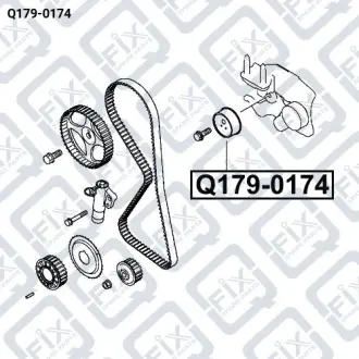 Ролик ГРМ Q-fix Q179-0174