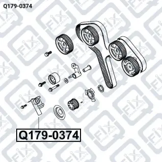 Ролик ГРМ Q-fix Q179-0374
