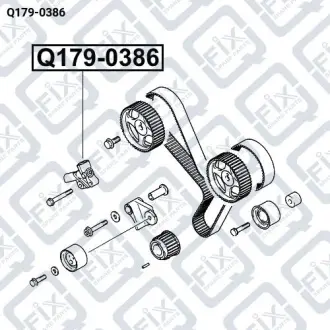 Ролик ГРМ Q-fix Q179-0386