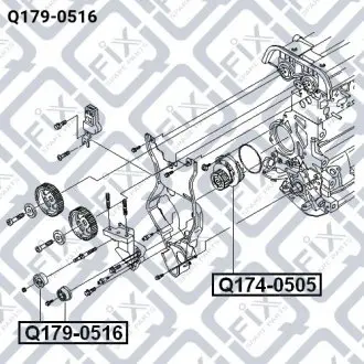 Ролик ГРМ Q-fix Q179-0516
