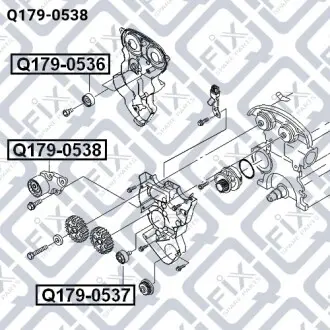 Натяжитель ремня ГРМ Q-fix Q179-0538